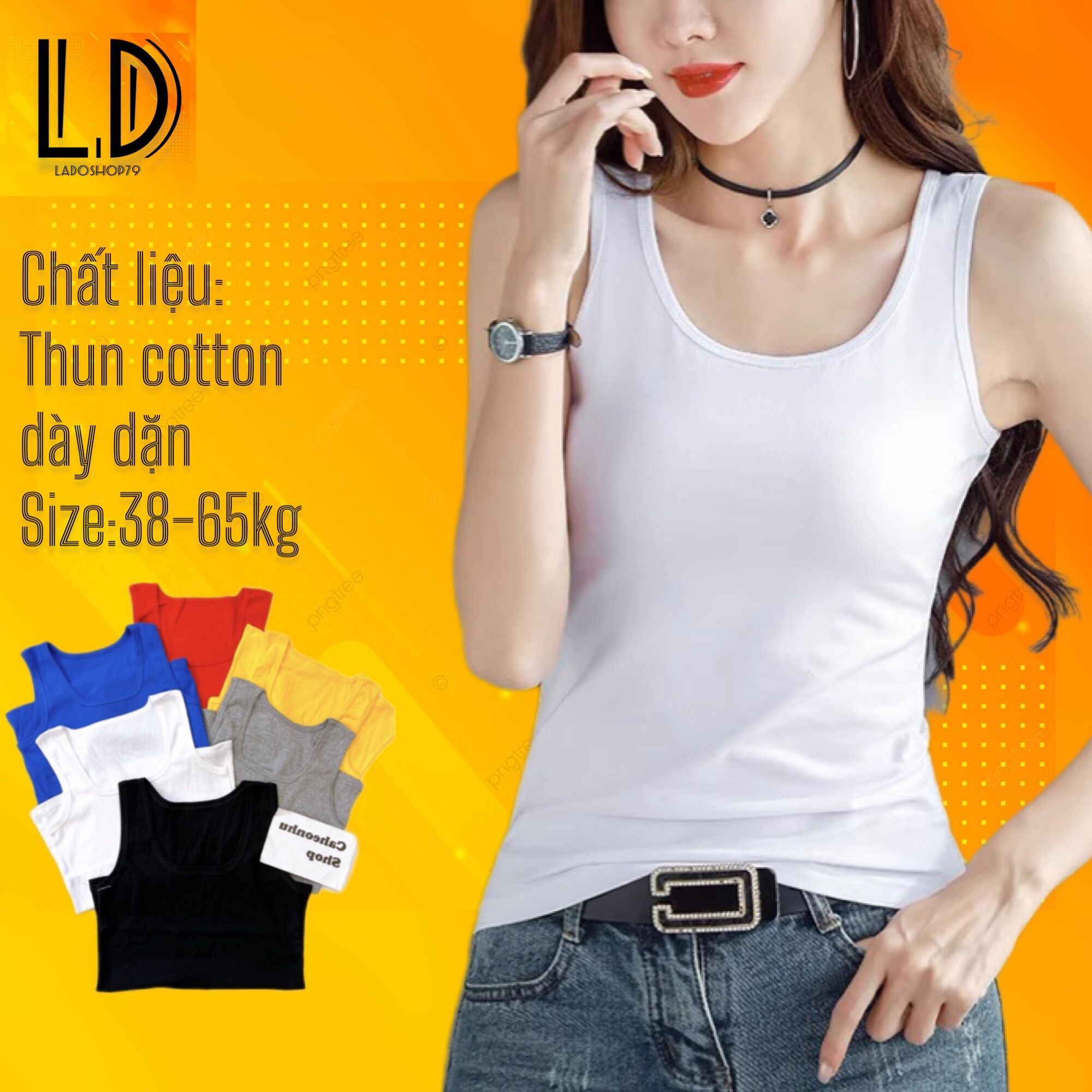 Áo thun sát nách BIGSIZE vải mềm mịn thoáng mát