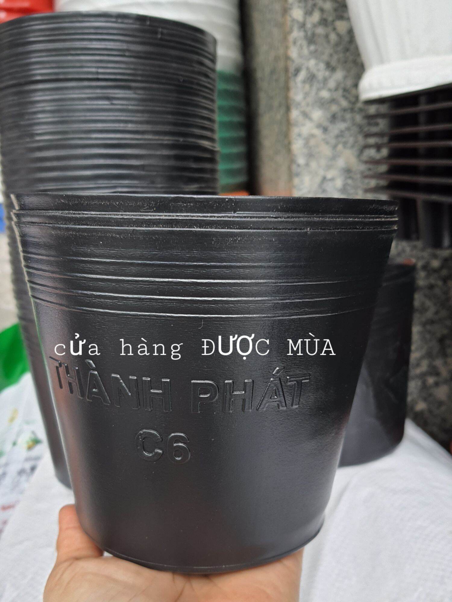 20 chậu nhựa mềm ươm cây C6 đk14x13cm