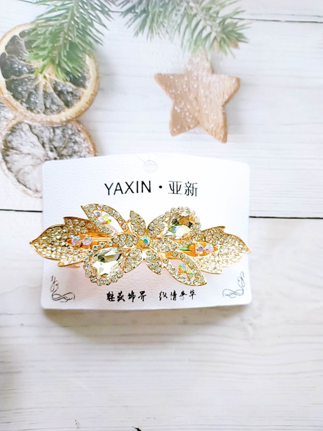 kẹp tóc phía sau đính đá lấp lánh M03(kẹp 8 phân)
