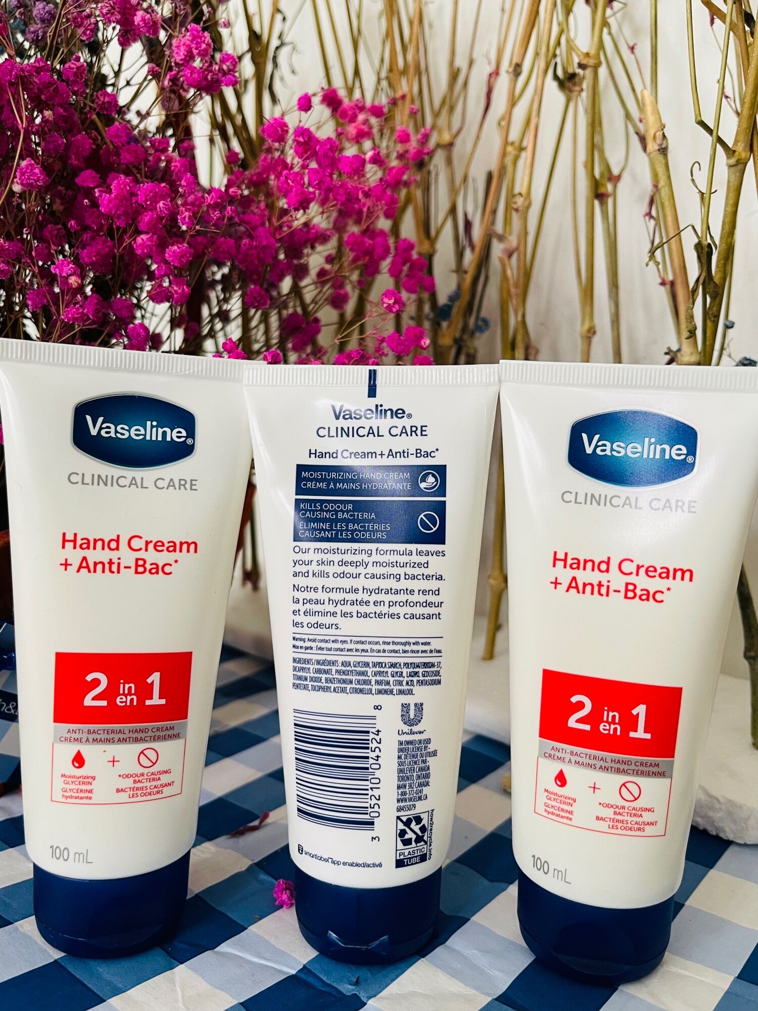 Dưỡng da vaseline set gồm 3 tuýp 100ml