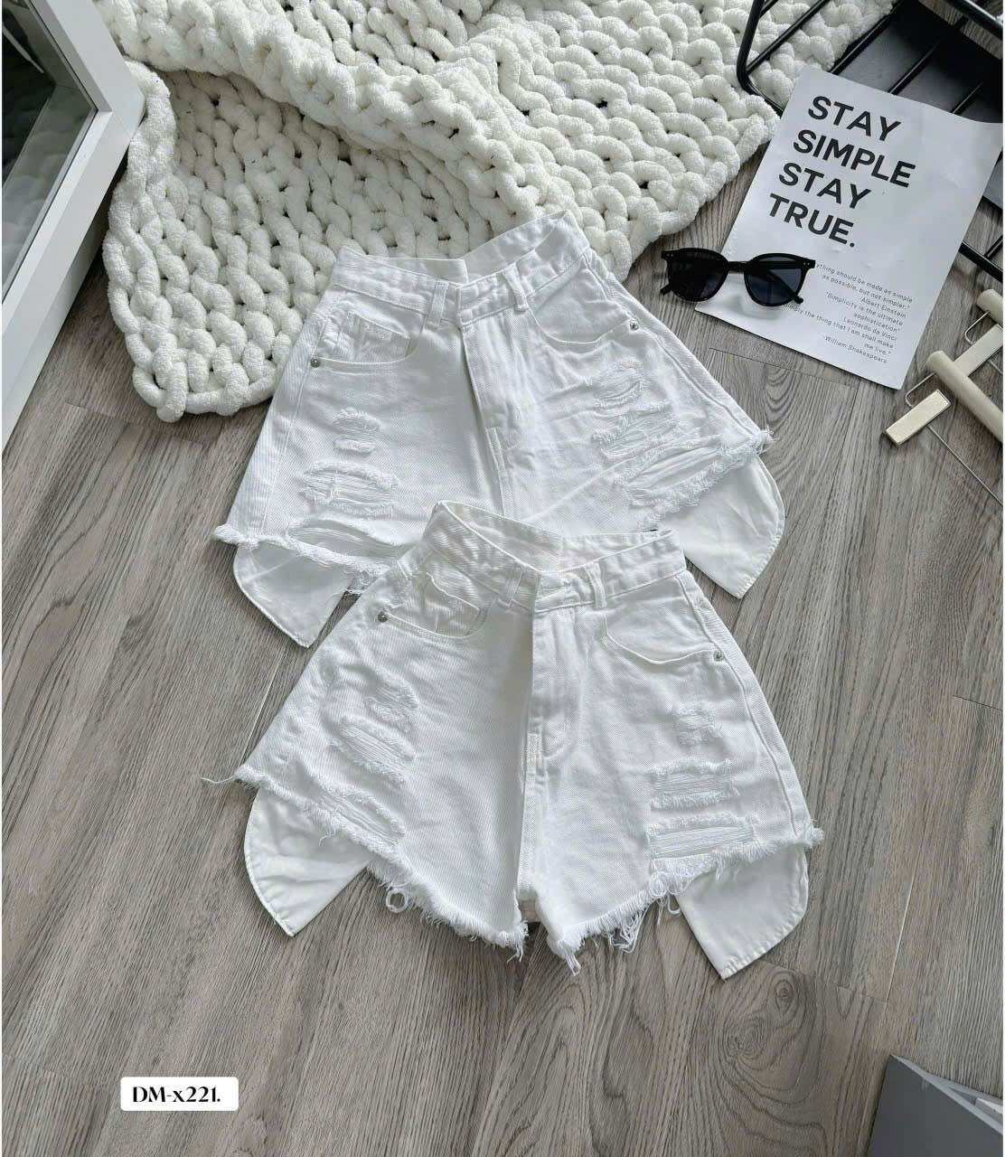 Short jean - Sọt jean lộ túi rách tua rua mới
