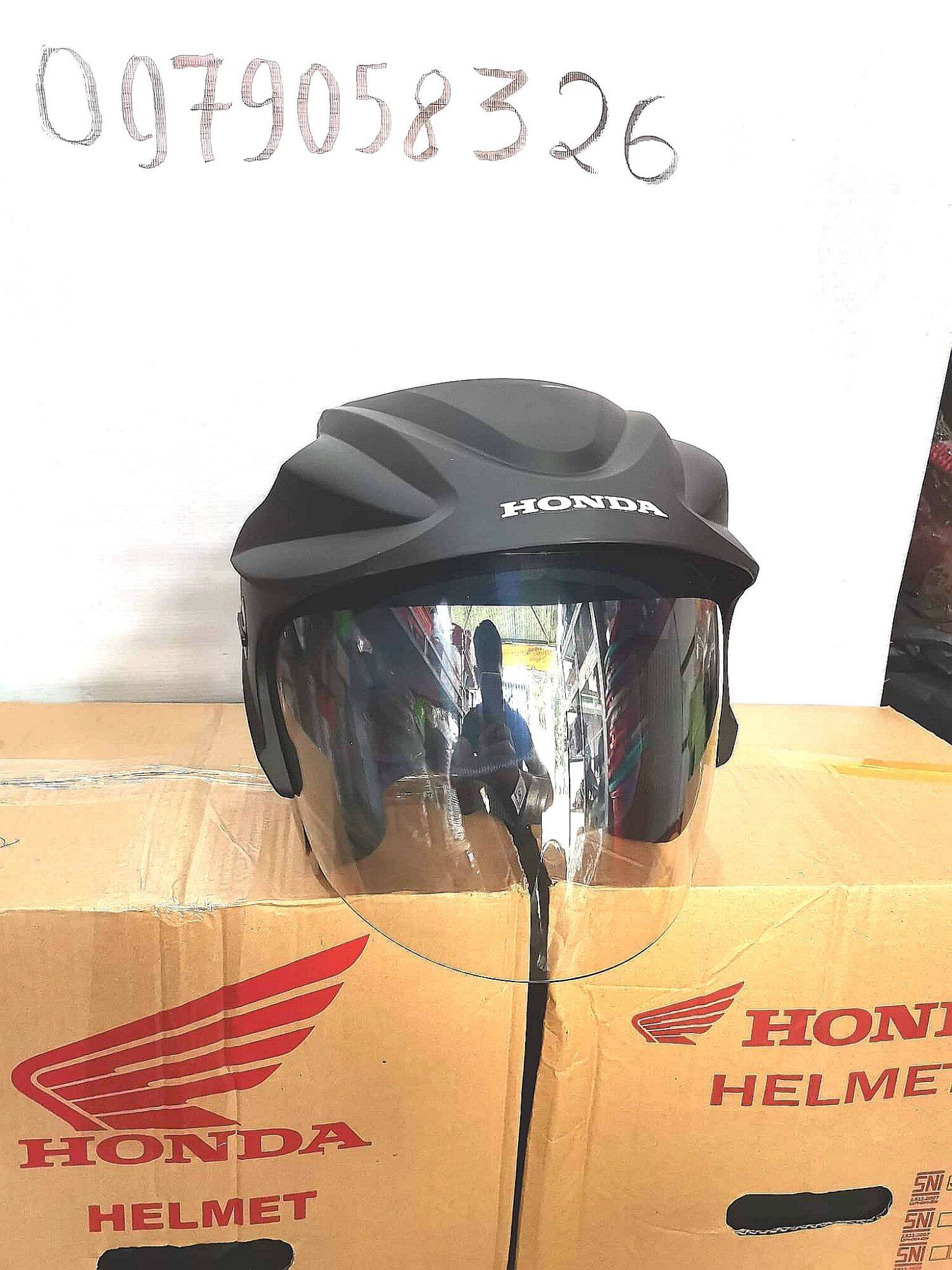 nón Honda 3/4 hàng nhập Indossia.