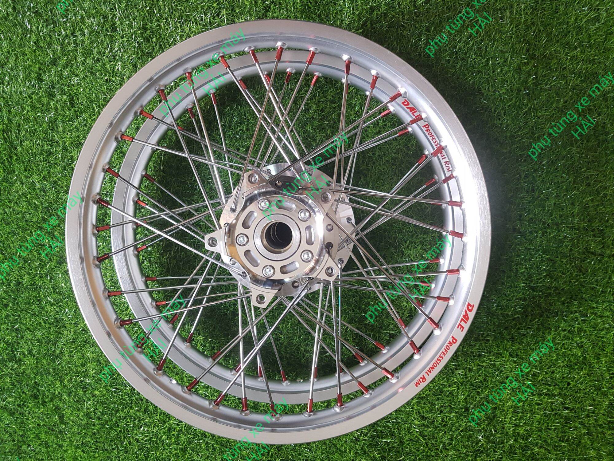 Bánh căm exciter 150 đùm mạ crom căm mạ crom chân đỏ niềng nhôm dale lắp exciter 150 như zin không cần chế msp