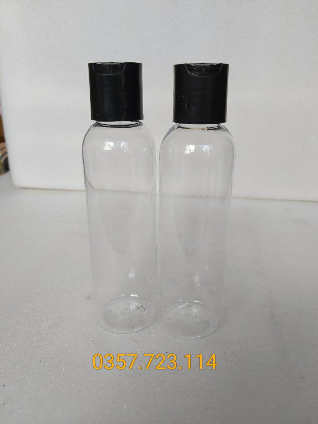 Chai nhựa trong nắp bật Press