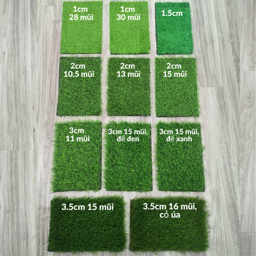 ( 1mét x 1mét) Tấm cỏ nhân tạo giá rẻ  (11 loại cỏ, quý khách đọc kỹ mô tả)
