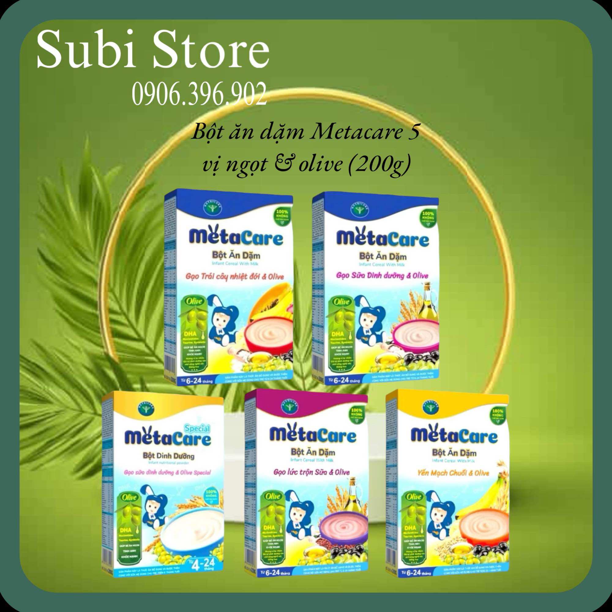 Bột ăn dặm Metacare 5 vị ngọt & olive