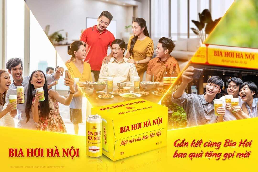 Bia Hơi Hà Nội lon 500ml ( lốc 5 lon)