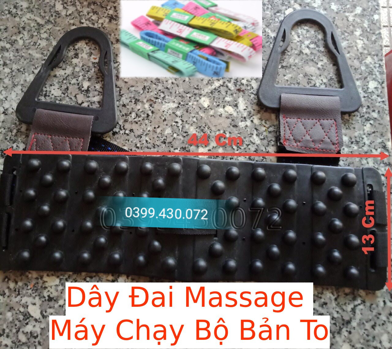 Dây đai massage rung bụng đứng có gai máy chạy bộ
