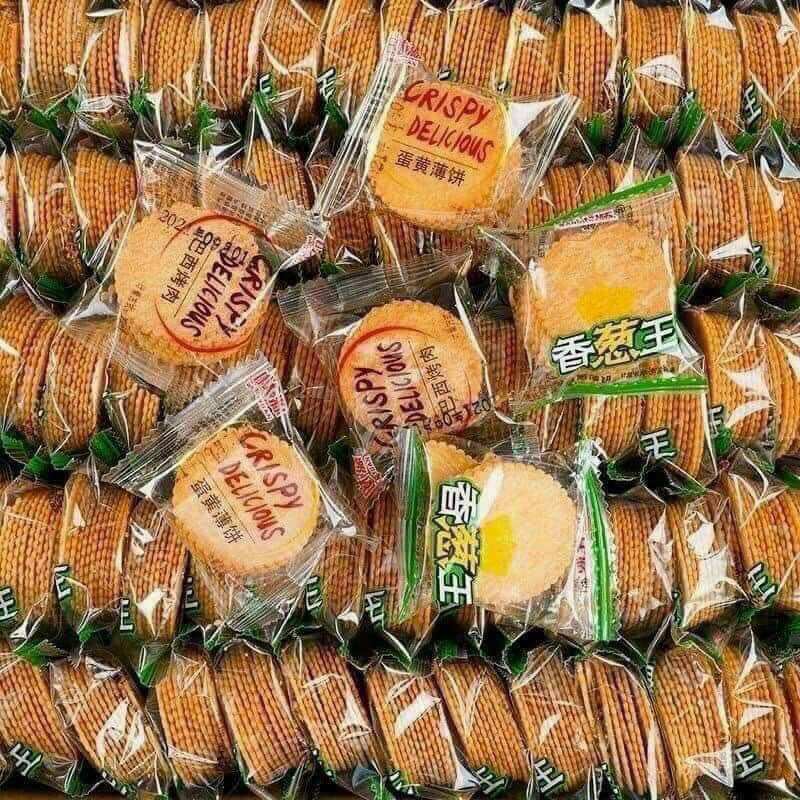 500g Coin-Couped Cookies with Many Flavors, Super Delicious, Salty and Crispy, Easy to Eat and Addicting.