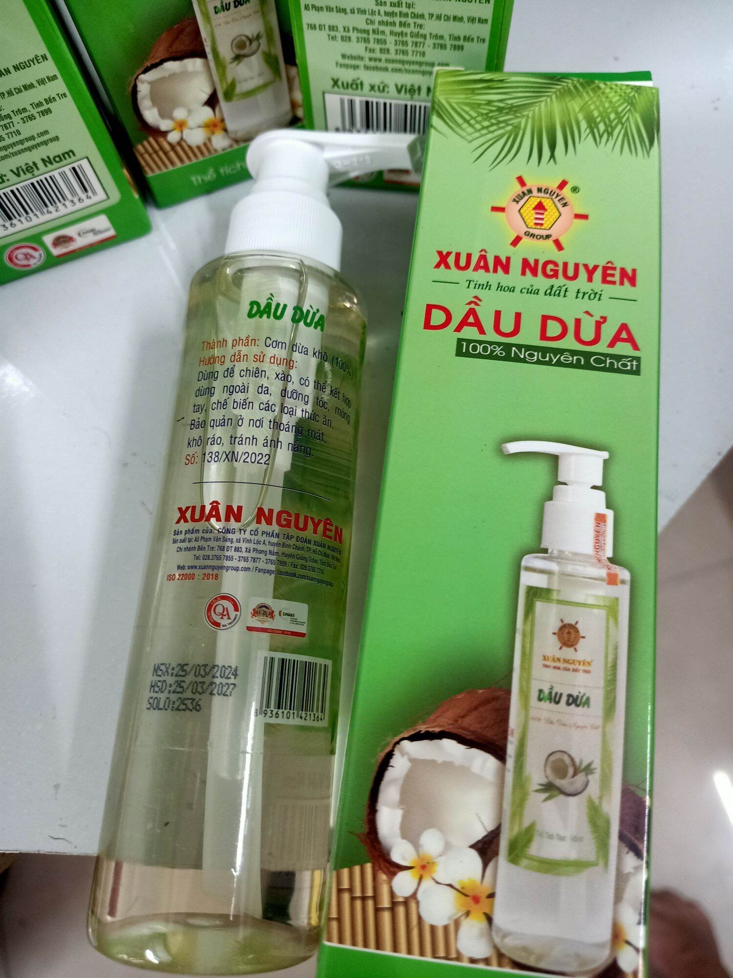 DẦU DỪA NGUYÊN CHẤT XUÂN NGUYÊN