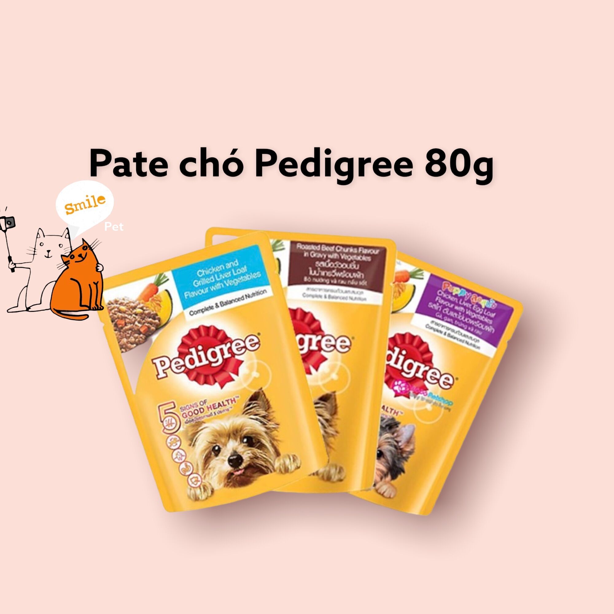 Thức ăn Pate Pedigree 80g cho chó