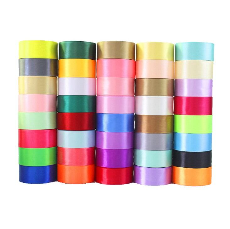 4cm Lụa Ruy Băng Satin Gói Chất Liệu Hoa Hồng Tím / Tím Violet / Tím Hoa Cà Đỏ Xanh Hồng Xanh Lá Phụ Kiện May Vá Diy Đầy Màu Sắc Màu Vàng