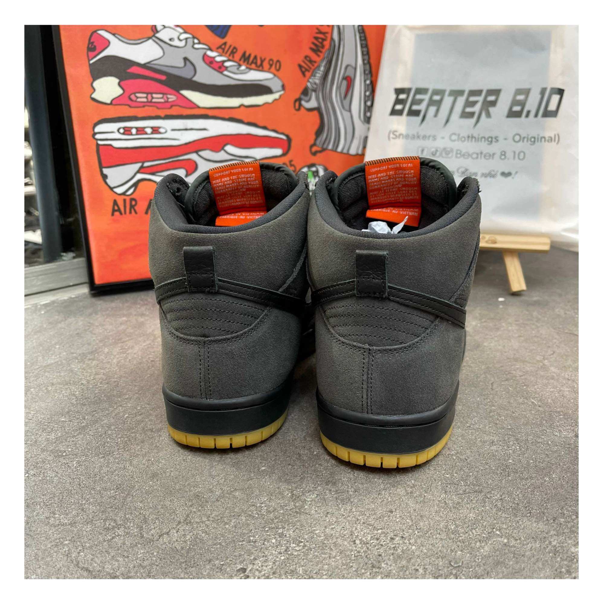 CHÍNH HÃNG - GIÀY SB DUNK HIGH ‘DARK SMOKE GREY’ (CV1727-001)