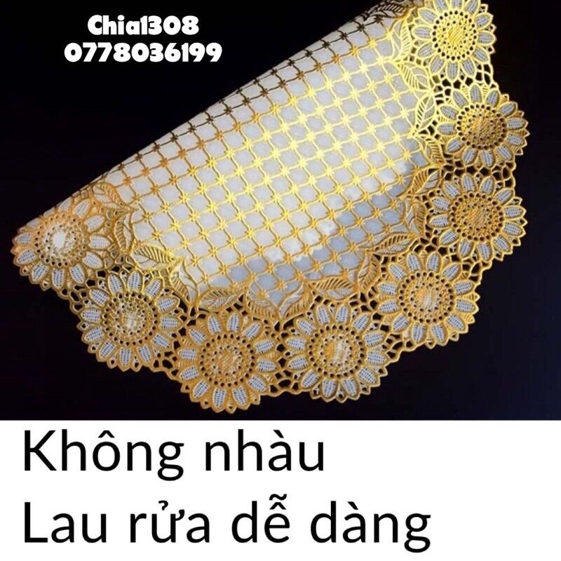 KHĂN TRẢI BÀN HOA VÂN NỔI CAO CẤP ( sỉ ib)