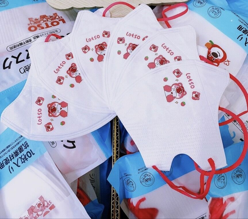 Túi 10c  Khẩu trang gấu Lotso dễ thương