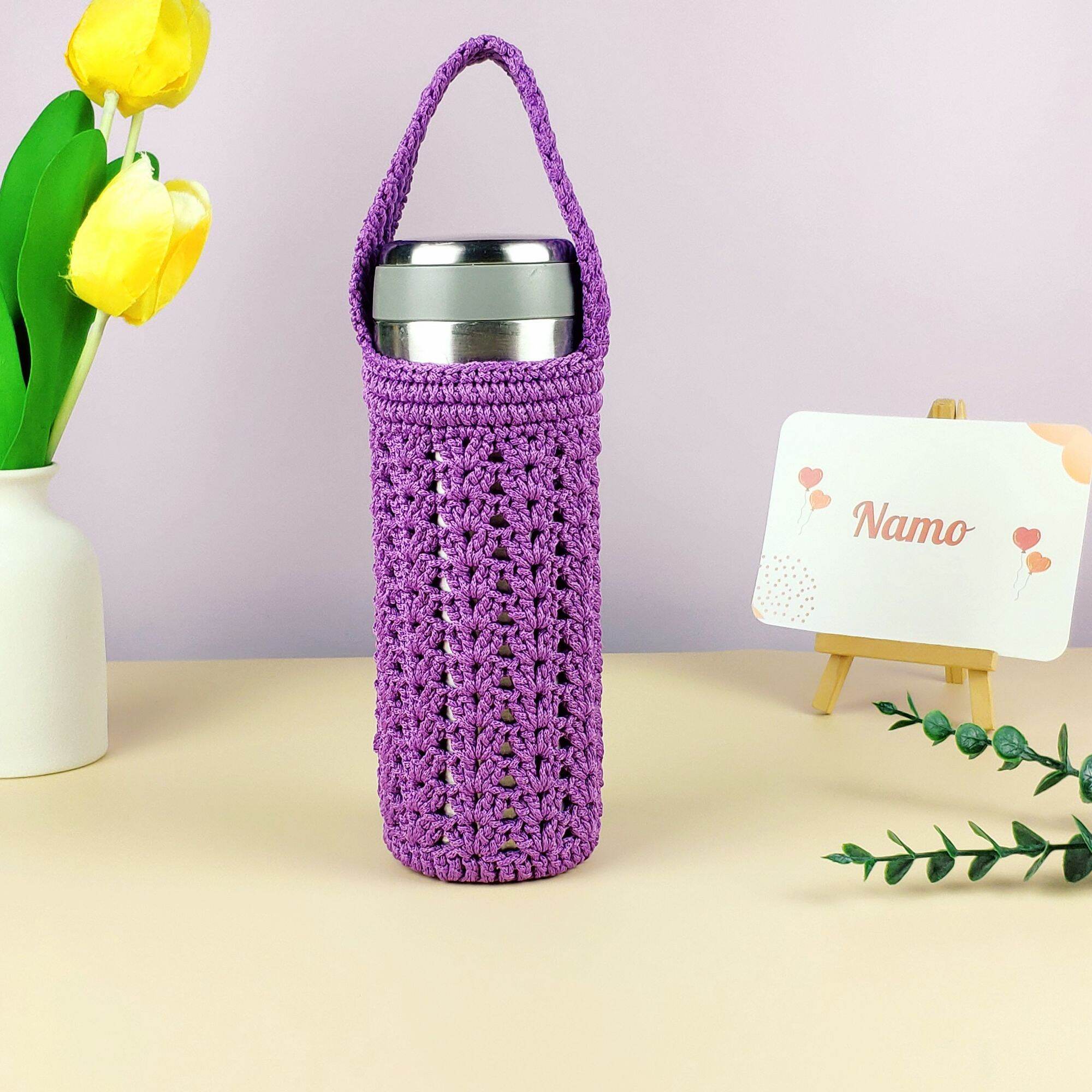 TÚI ĐỰNG LY GIỮ NHIỆT HANDMADE NHIỀU MÀU (SẢN PHẨM KHÔNG BAO GỒM BÌNH)