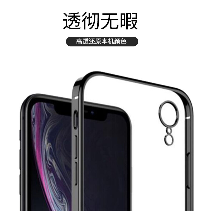 Ốp Điện Thoại Iphone XR Camera Cạnh Thẳng Đổi Thành GIÂY 12 Bọc Toàn Bộ Camera Mạ Điện Trong Suốt Chống Rơi Silicon iPhone XR Ốp Bảo Vệ Ipxr Cao Cấp Siêu Mỏng Nam Nữ Mẫu Mới Thương Hiệu Thời Trang Cá Tính Sáng Tạo