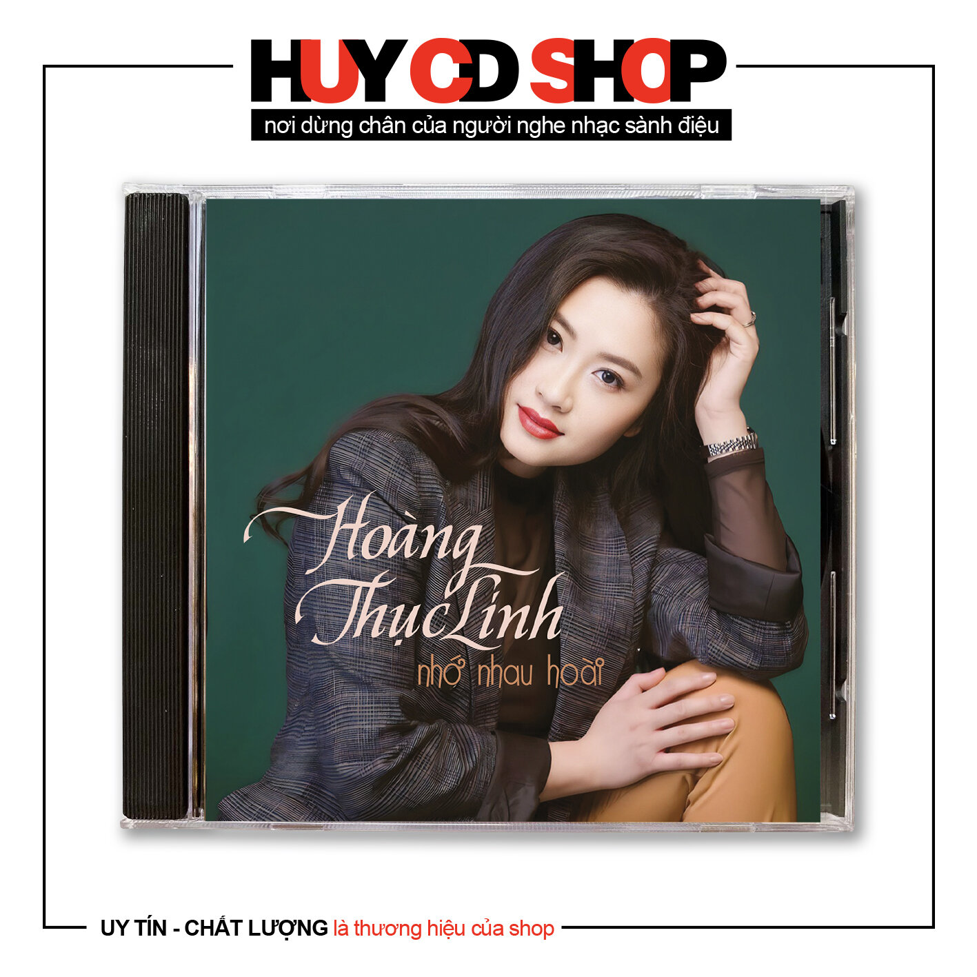 Đĩa cd hoàng thục linh nhớ nhau hoài nhạc vàng trữ tình bolero đĩa lòng trắng chất lượng cao âm thanh chuẩn huy cd shop