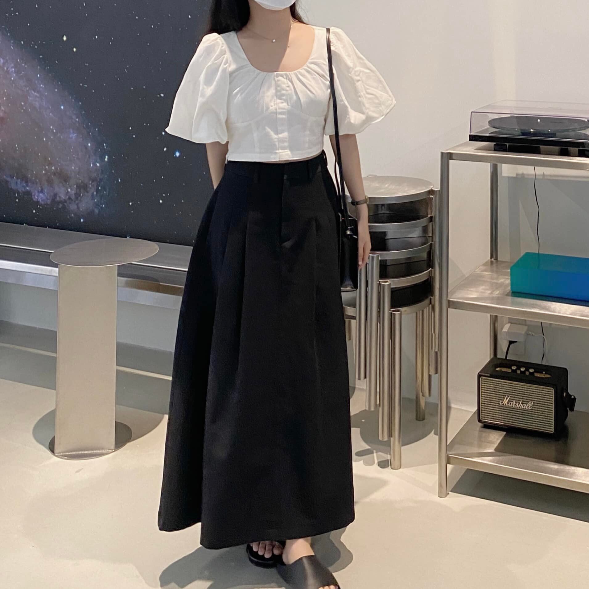Dob - áo tay bồng pana top
