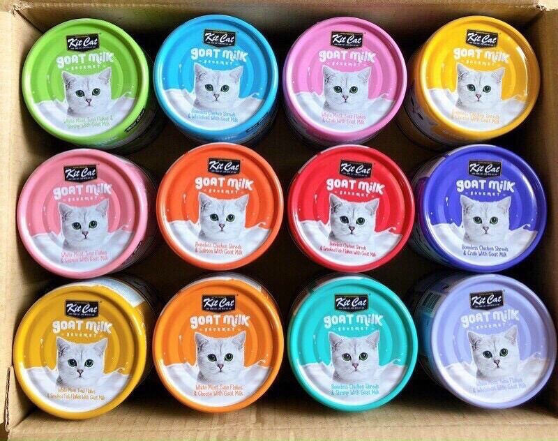 Pate sữa dê Kit Cat cho mèo lon 70g