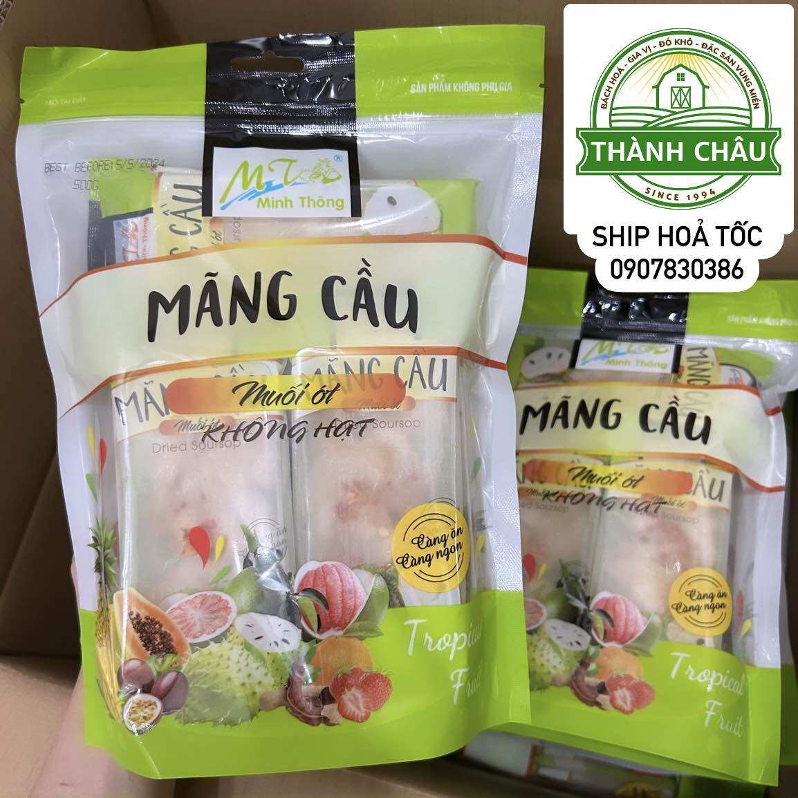 Mãng cầu sấy muối ớt minh thông - chuẩn xuất khẩu - siêu ngon