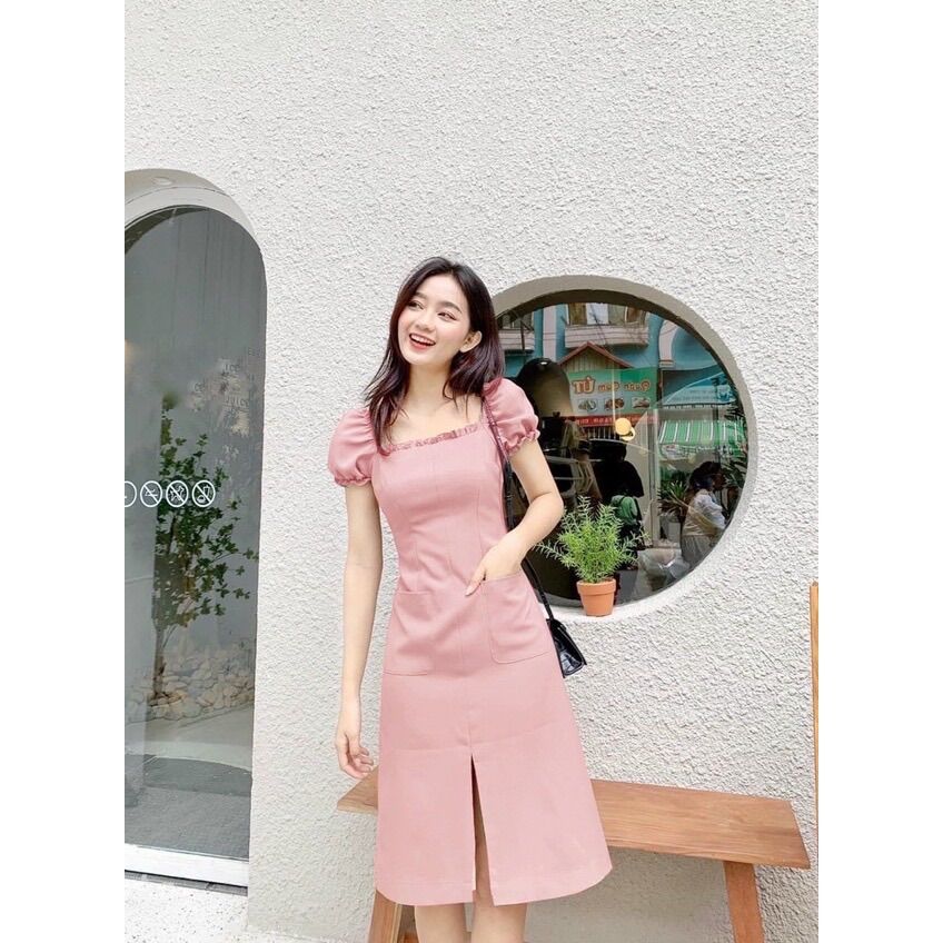 Đầm chữ A tay phồng dễ thương ✨✨✨💯💯💯