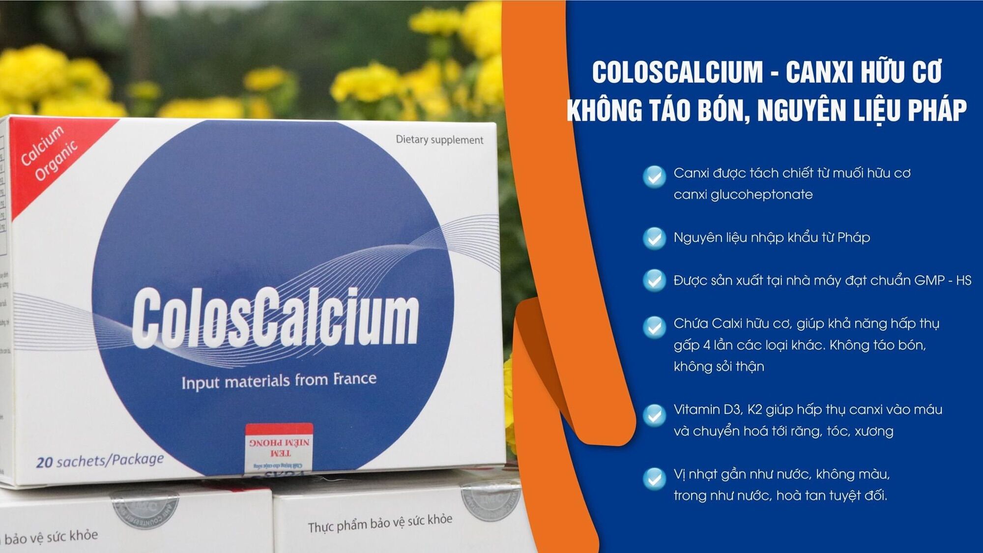 Canxi Coloscalcium Plus (Dạng Gói New)