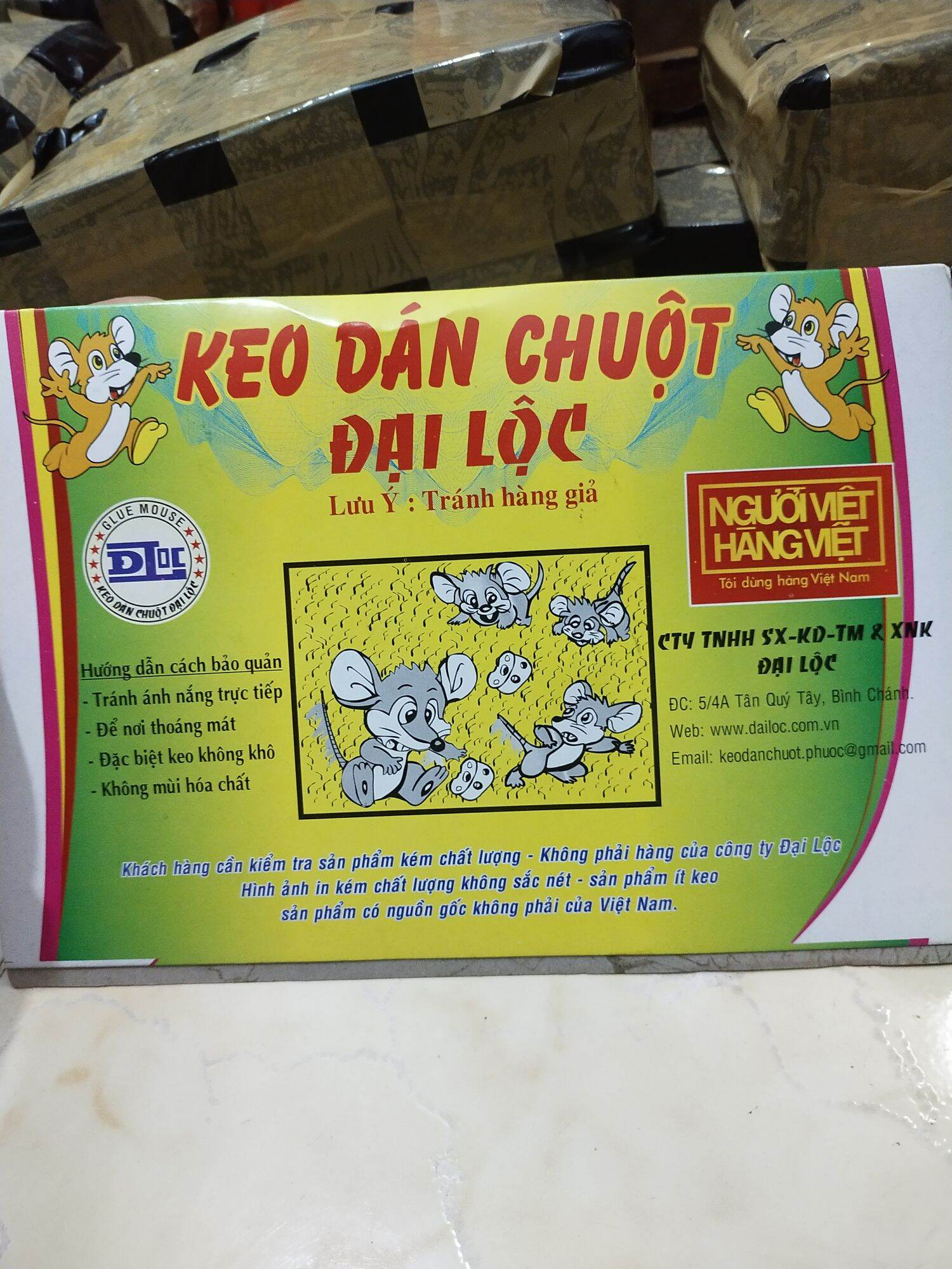 [HCM]Combo 20 kẹo dán chuột Đại Lộc siêu dính