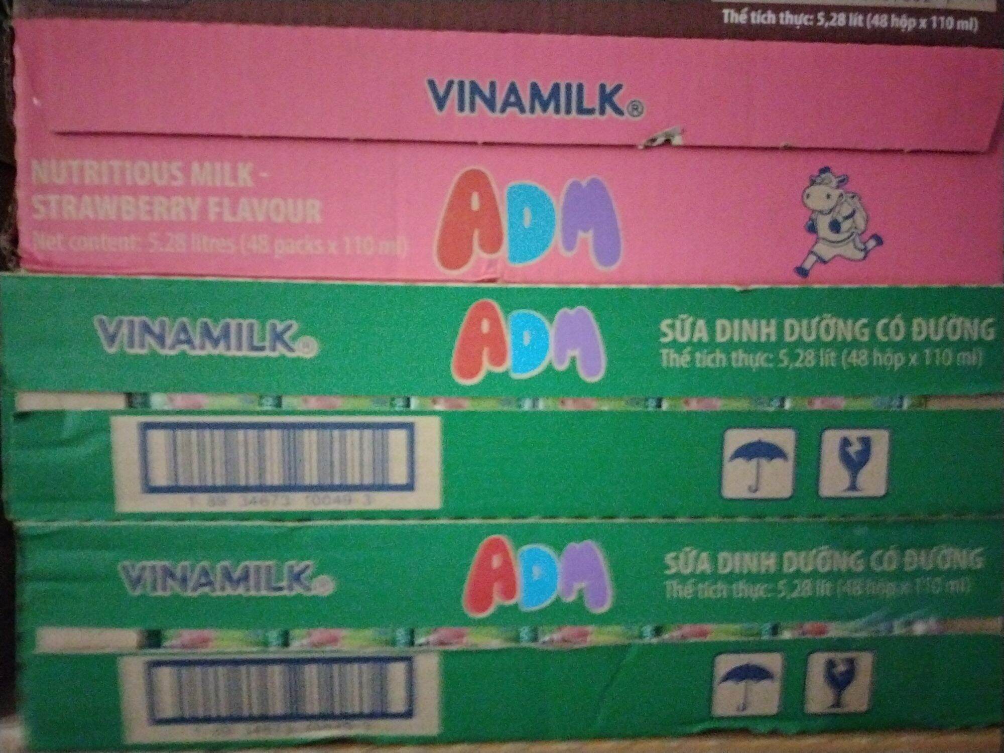 Sữa dinh dưỡng hương Dâu 110ml ( 1 thùng 48 hộp *110ml)