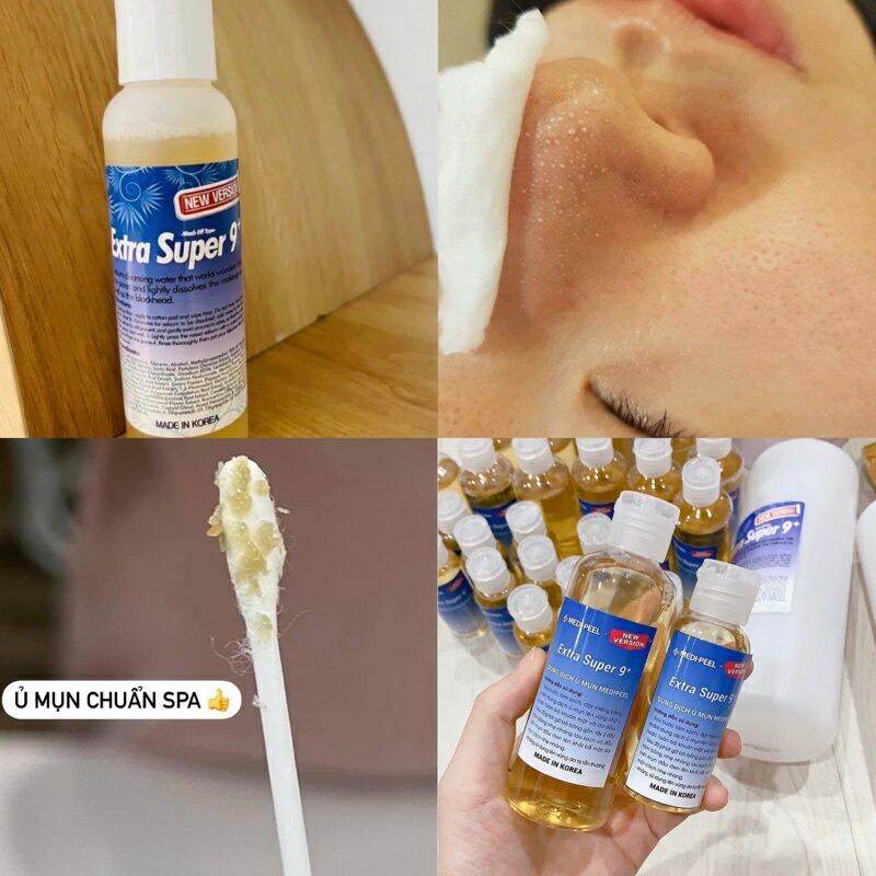 DUNG DỊCH Ủ MỤN ĐẦU ĐEN SPA MEDIPEEL EXTRA SUPER 9+ 100ml