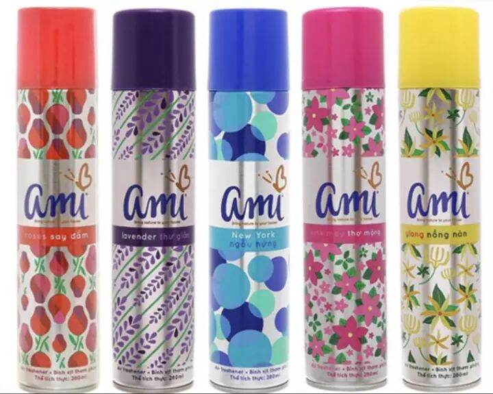 Nước hoa xịt phòng Ami đủ hương 280ml