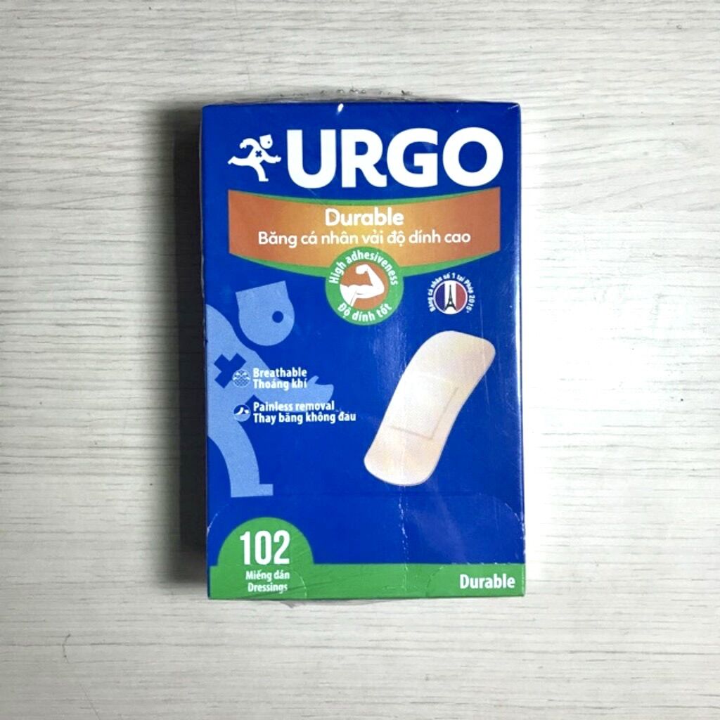 Băng cá nhân Urgo đục hộp 102 miếng