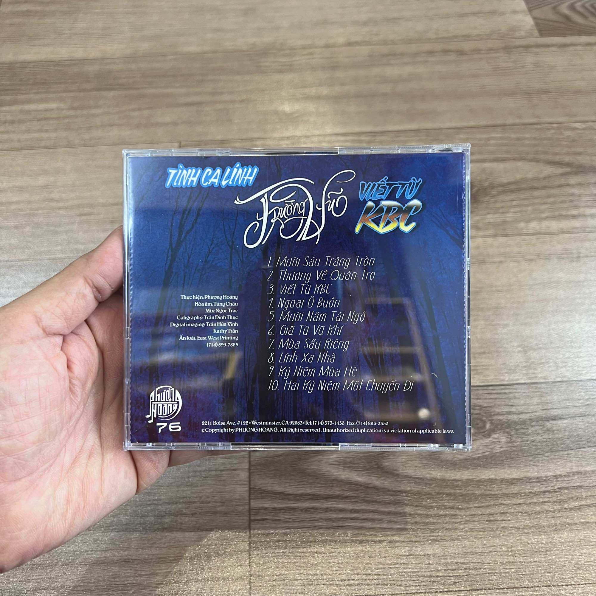 Đĩa CD Trường Vũ - Viết từ KBC