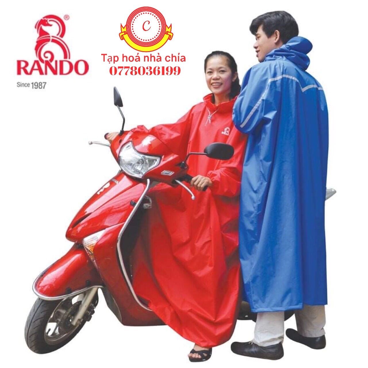 Áo mưa bít 1 người cao cấp thương hiệu rando