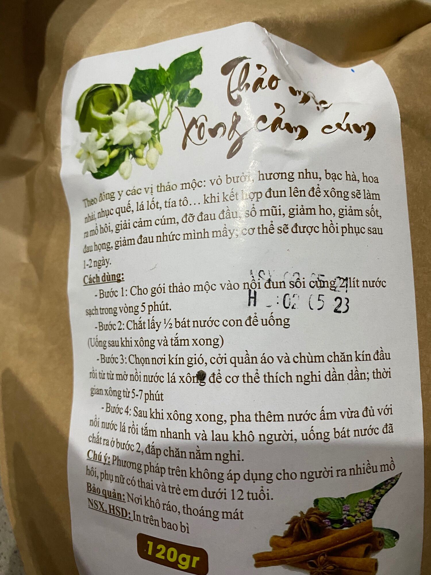 THẢO MỘC XÔNG HƠI GIẢI CẢM, GIẢM ĐAU ĐẦU,VIÊM XOANG,ĐAU NHỨC XƯƠNG KHỚP