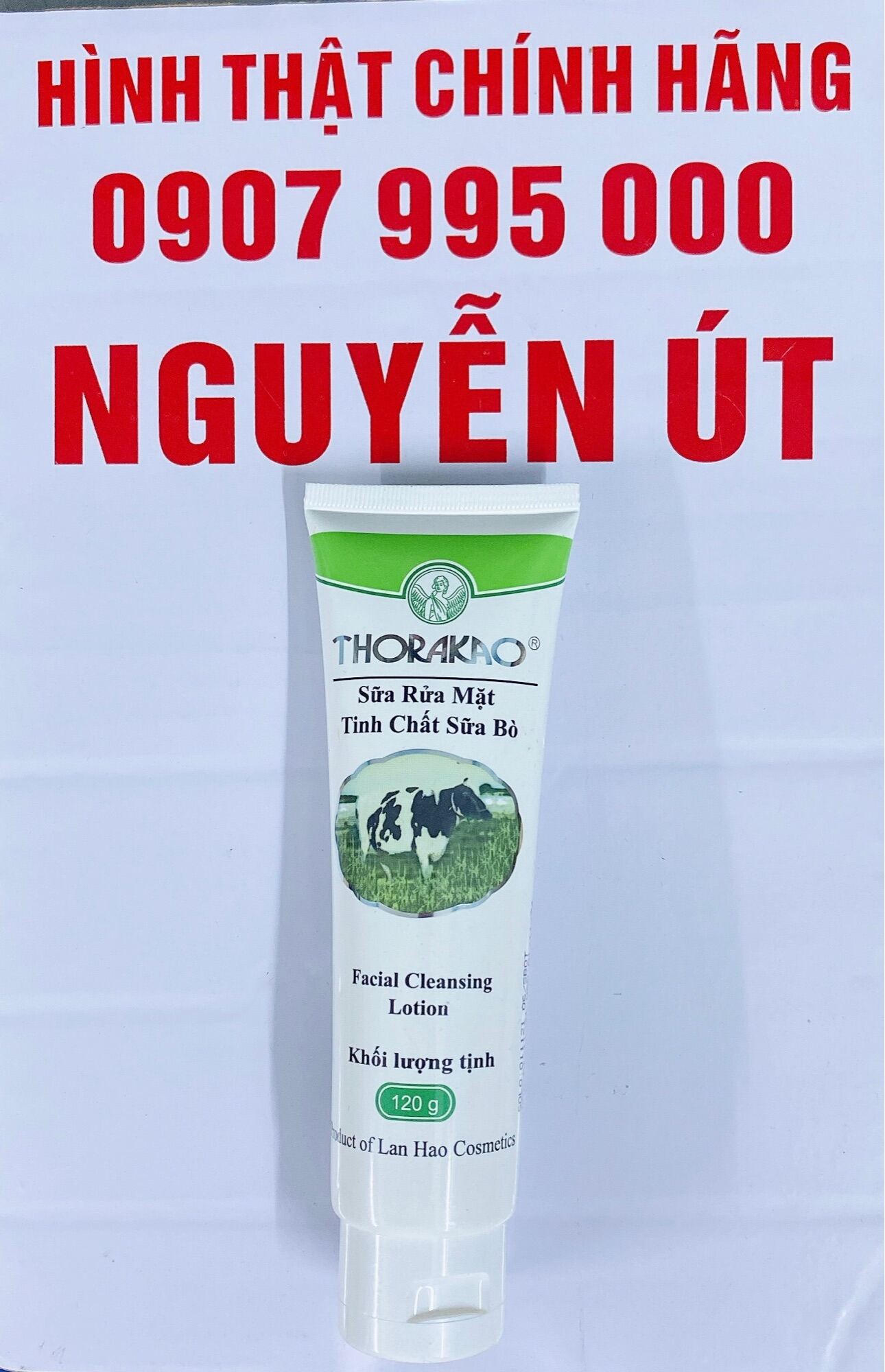 [HCM]sữa rữa mặt sữa bò thorakao 120g