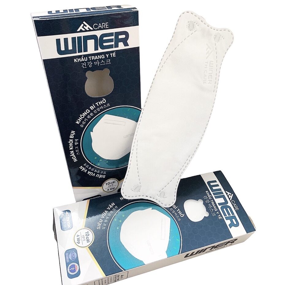 Khẩu trang y tế winner kf94 - 4d mask - hộp 10 chiếc