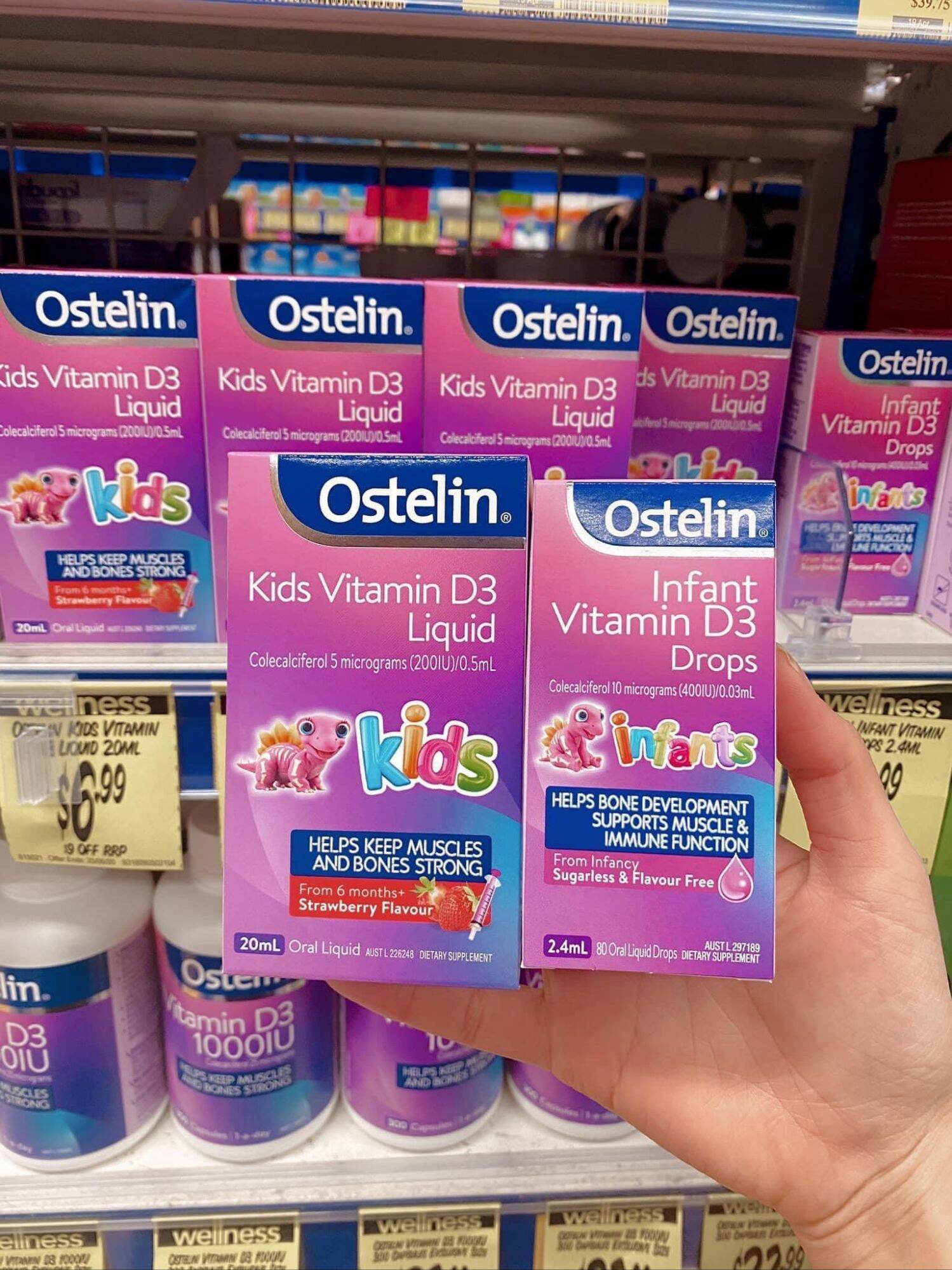 [HCM]Date 2025-Vitamin d3 ostelin drop cho bé từ sơ sinh 2.4ml