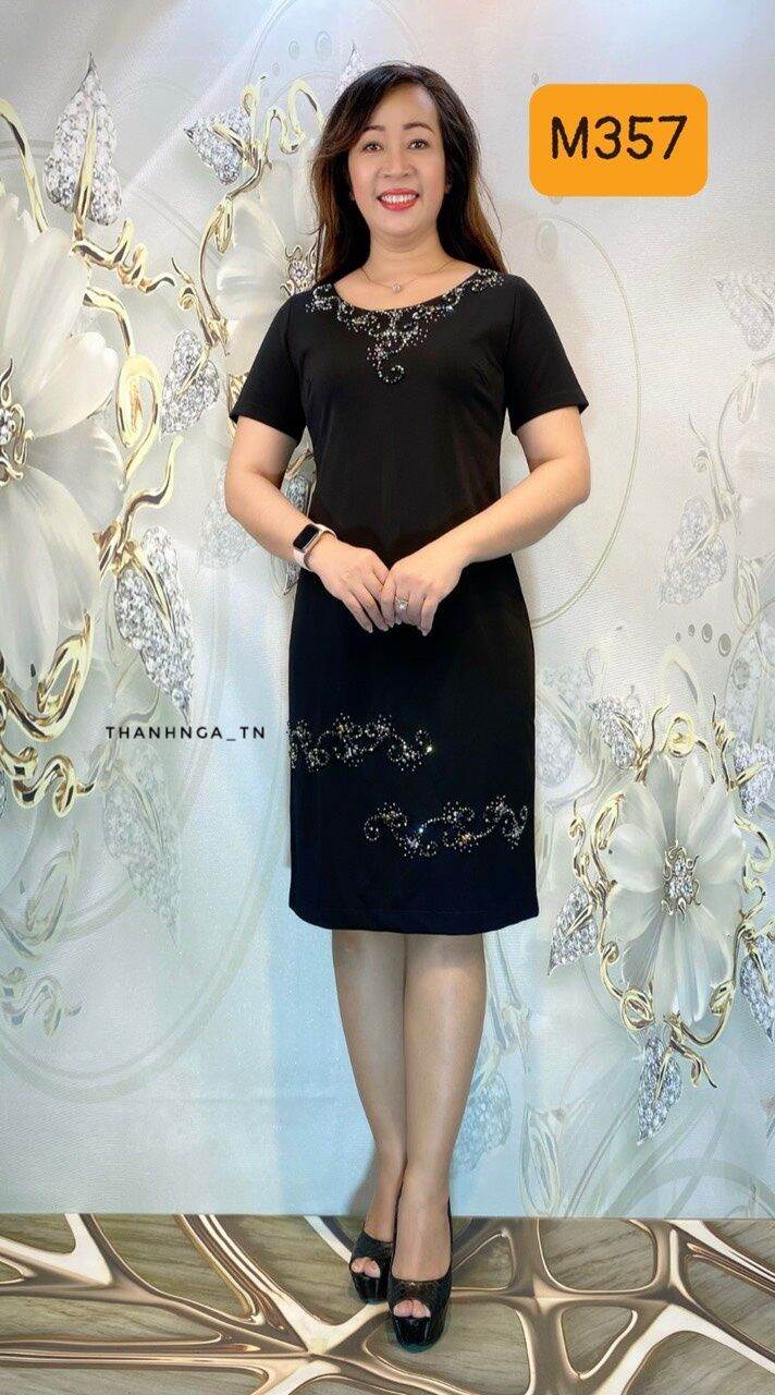M357_ ĐẦM TRUNG NIÊN _ KẾT CƯỜM VÒNG CỔ