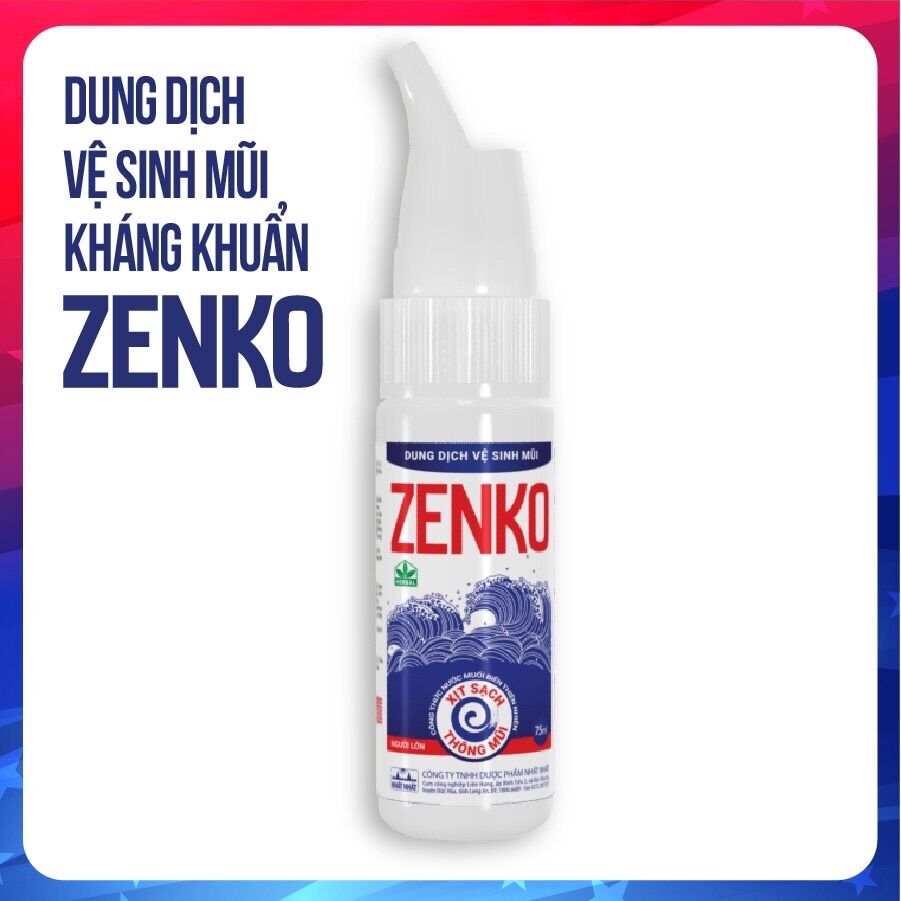 DUNG DỊCH VỆ SINH MŨI ZENKO chai 75ml
