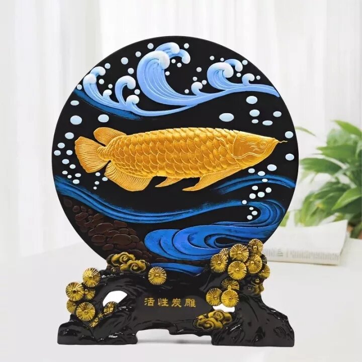 Đĩa tranh phong thủy trang trí phòng khách