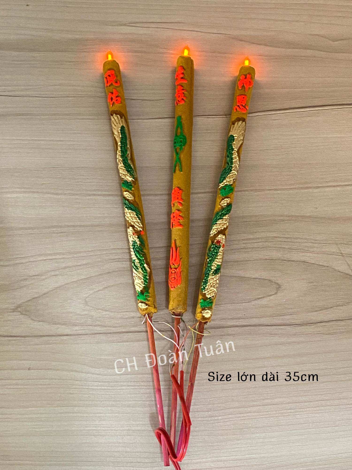 Nhang điện ba cây chung một phích nhang điện bàn thờ điện 220V