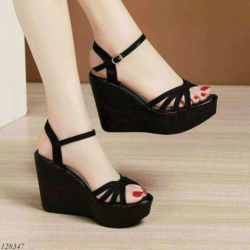 giày sandal đế xuồng quai dây cao cấp