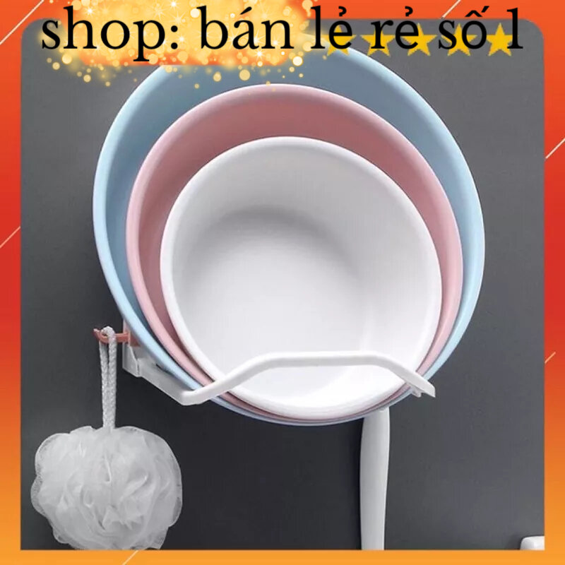 Giá Gác Chậu Nhà Tắm Dính Tường Gấp Gọn Tiện Lợi