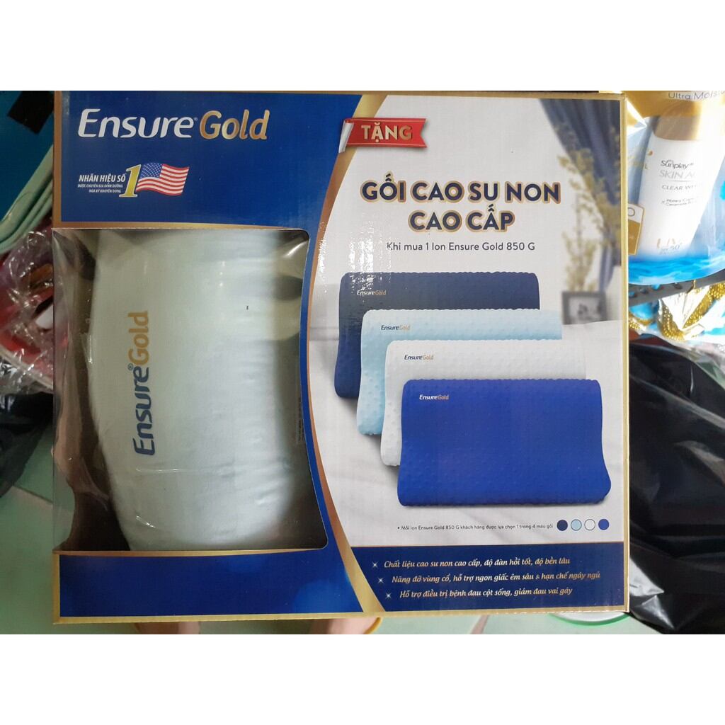 Gối cao su non quà tặng từ sữa Ensure Gold