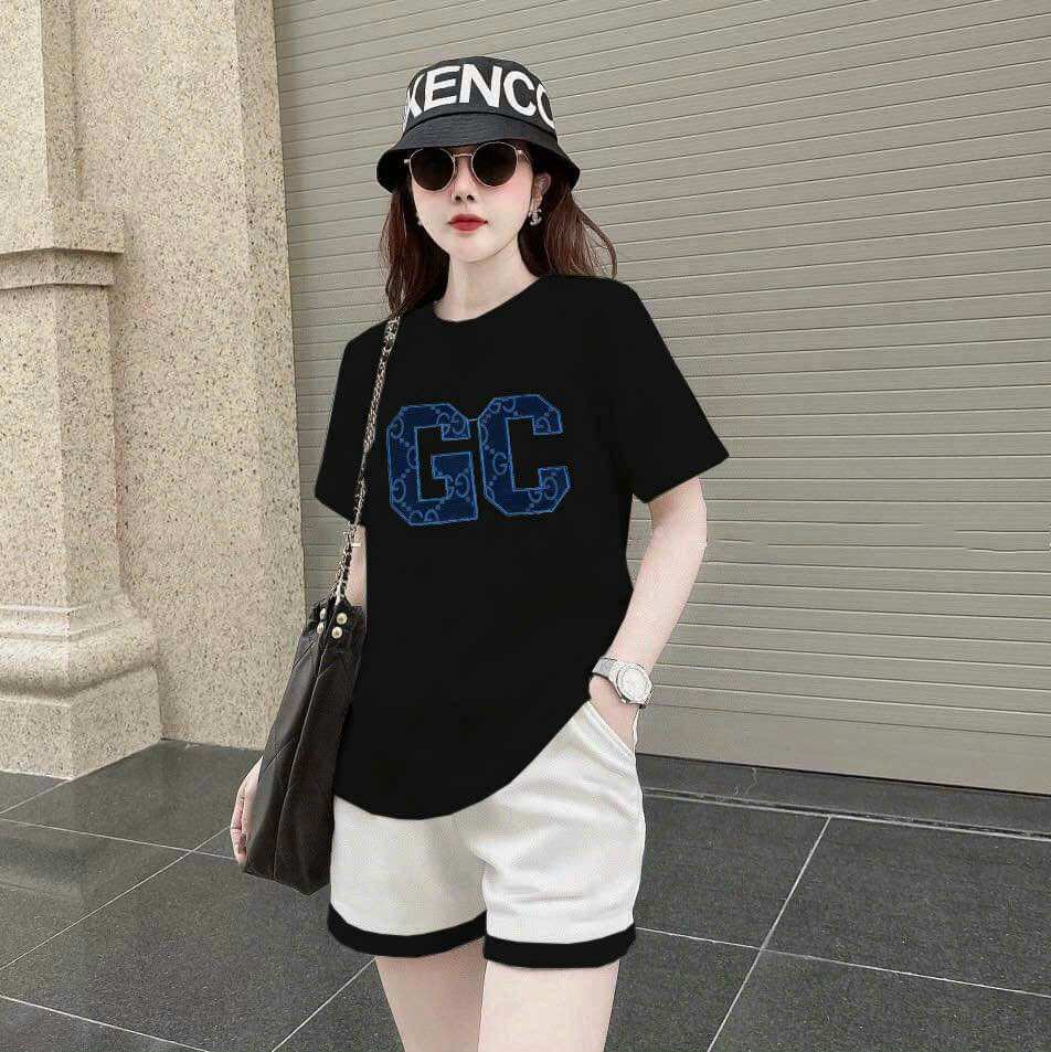 SÉT SHORT COTTON THÊU LOGO SIÊU HOT