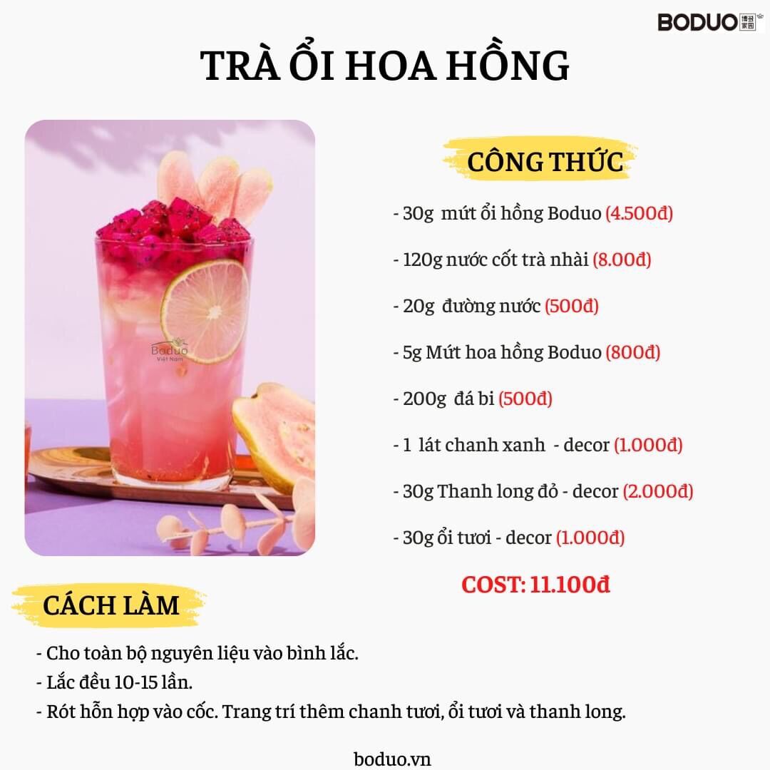 Mứt ổi hồng Boduo hộp 1kg