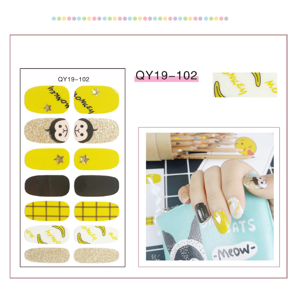 [HCM]Miếng Dán Móng Tay Nail Sticker họa tiết