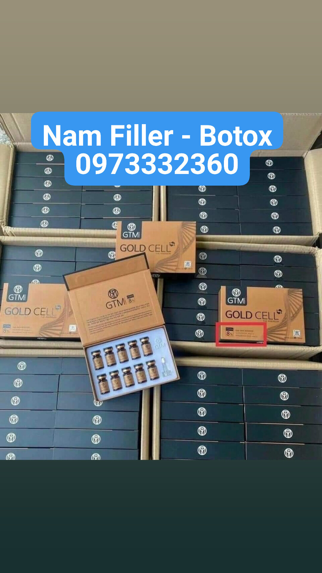 Lẻ 1 lọ dna gtm cell cá hồi 8% căng trắng bóng trẻ hoá da 3.3ml