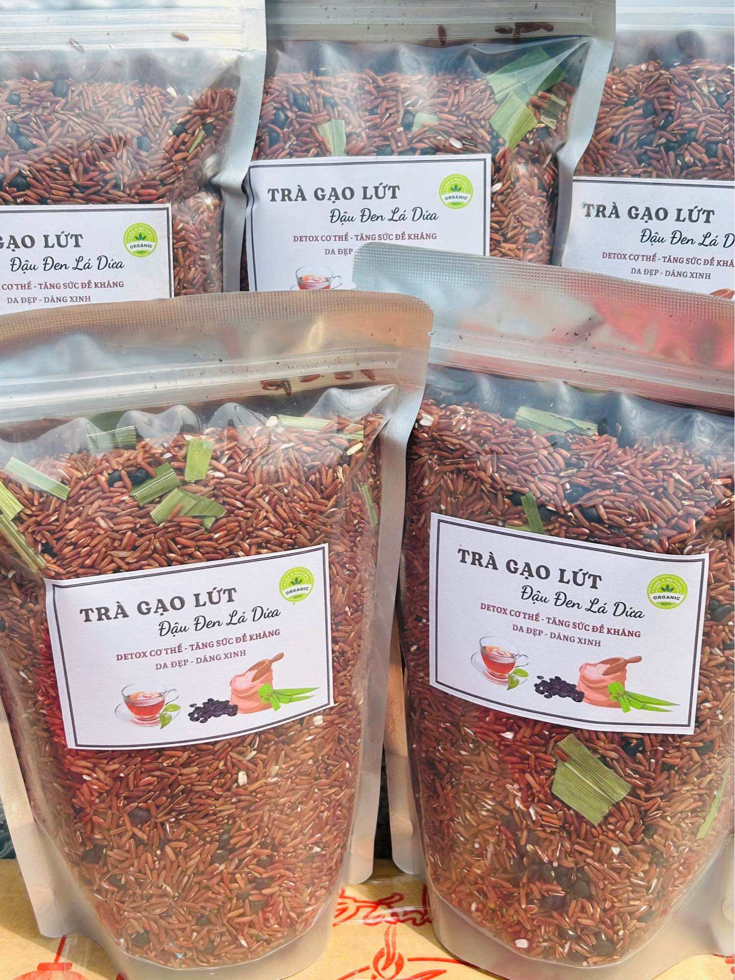 TRÀ GẠO LỨT ĐẬU ĐEN XANH LÒNG 1kg